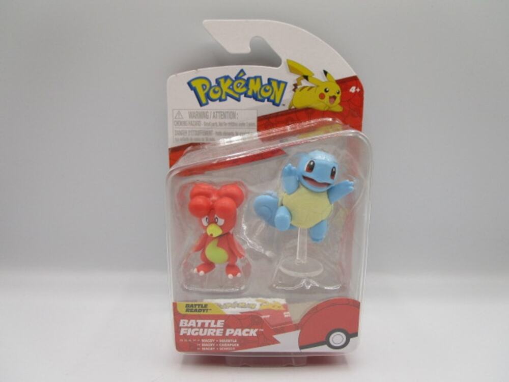 Pokémon Battle Figure Pack Magby & Squirtle Battle Ready Figures Jazwares